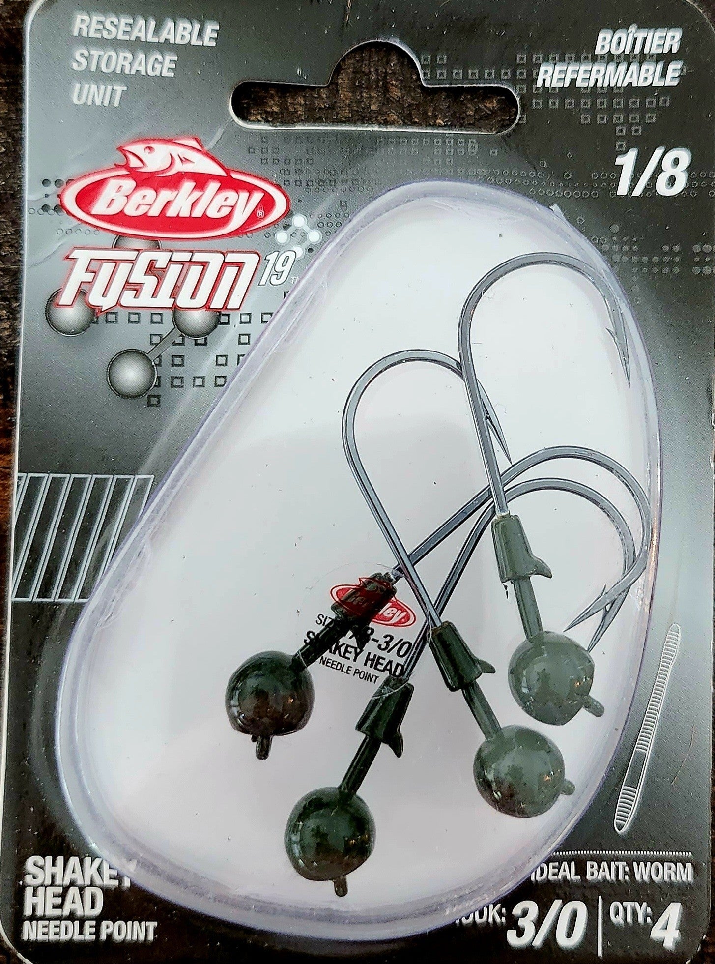 Berkley Fusion19 Shakey Head Jig - Black, 4/0 Hook Size, Light Weight