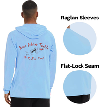 Cargar imagen en el visor de la galería, Long Sleeved UPF 50 UVB hoodie with Bass Addict Tackle Logo
