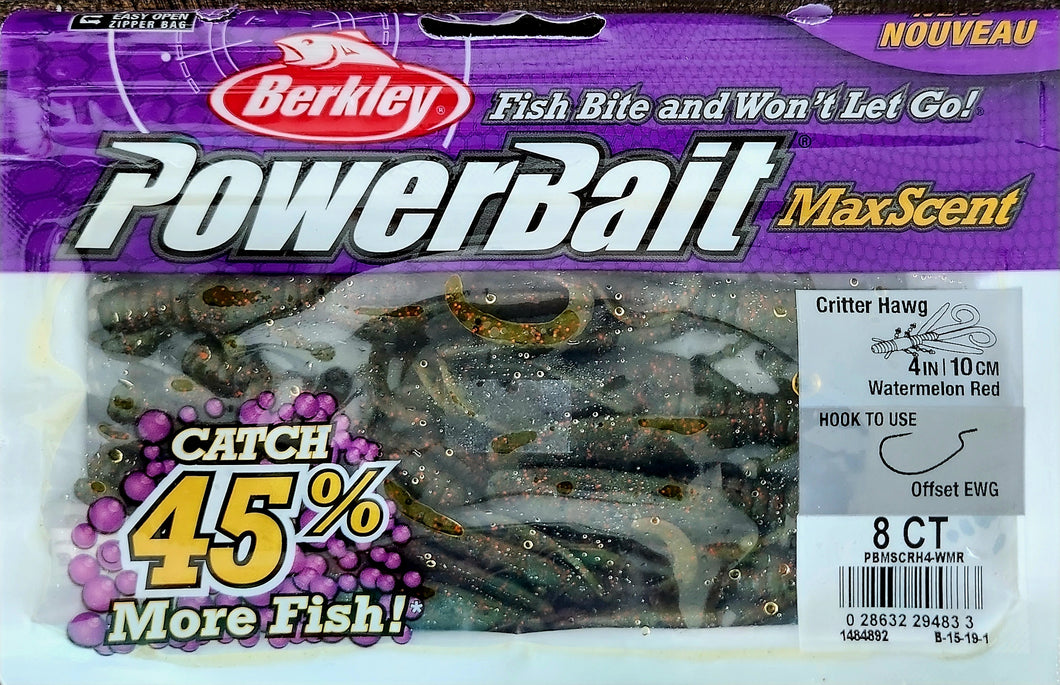 Berkley Powerbait Maxscent Critter Hawg 4in.