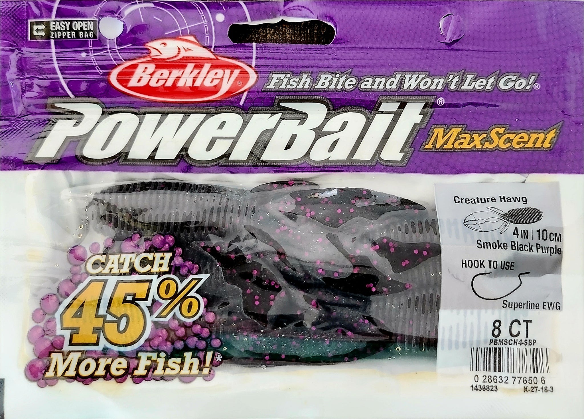 berkley tackle bag with 4 jars of powerbait Berkley Powerbait Maxscent Creature Hawg 4 in. – Bass Addict Tackle