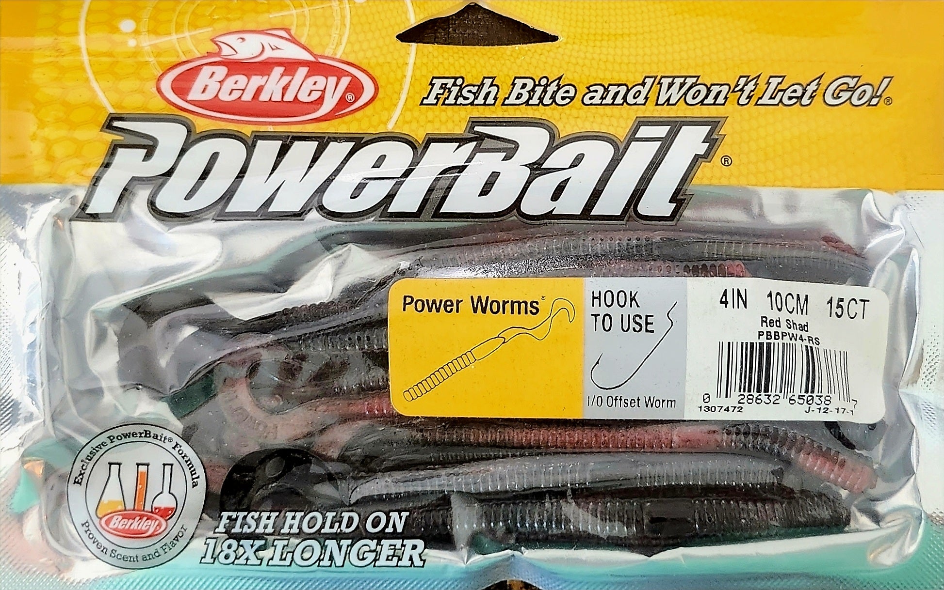 Berkley PowerBait Power Worms - 7 Inch Scented Soft Plastic Fishing Worms, Ribbon Tail Action, Black Color - View #8