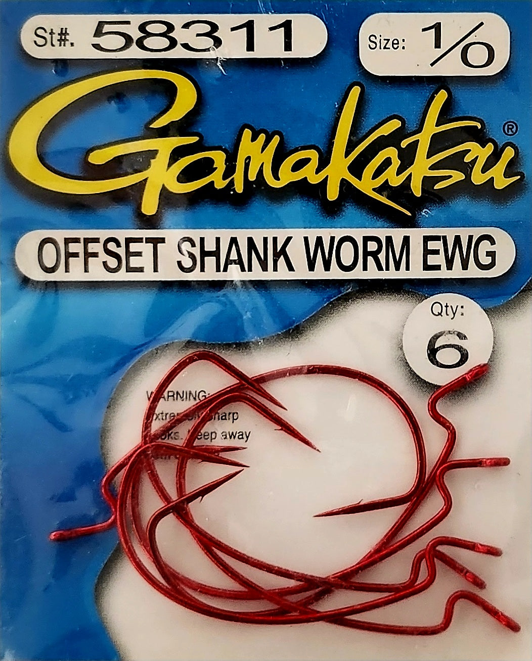Gamakatsu offset shank worm EWG