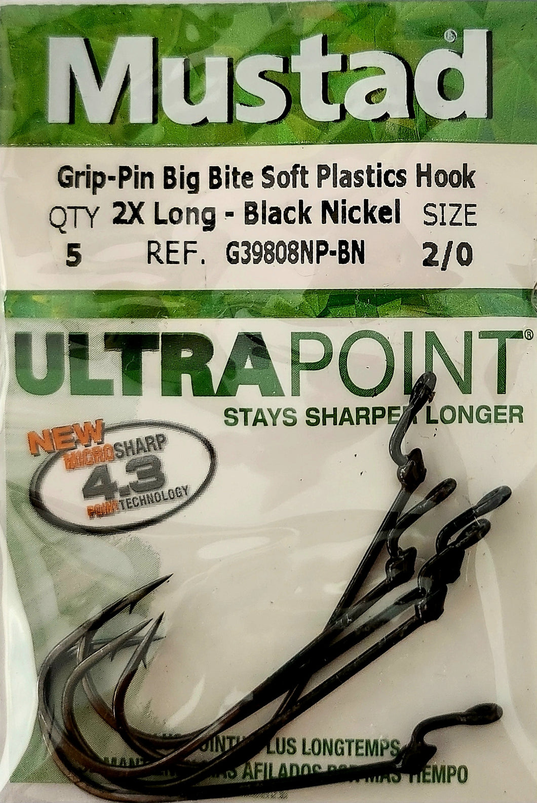Mustad Grip pin Big Bite Soft Plastic Hook Bass Addict Tackle mustad-grip-pin-big-bite-soft-plastic-hook-bass-addict-tackle