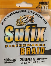 Load image into Gallery viewer, Sufix Fishing Line Performance Braid
