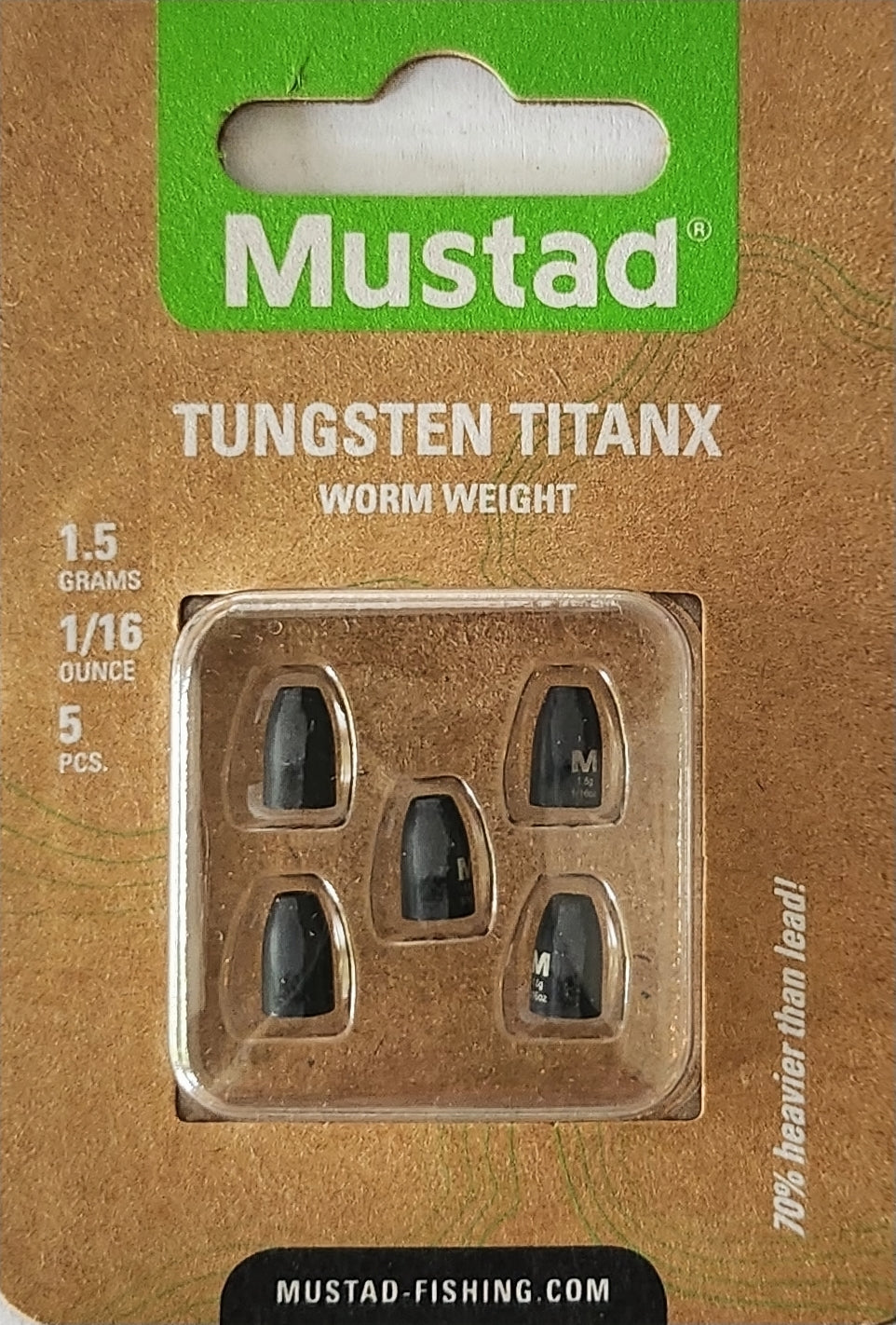 Mustad Tungsten Worm Weights