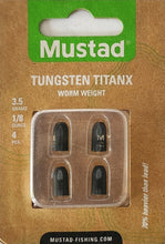 Load image into Gallery viewer, Mustad Tungsten Worm Weights
