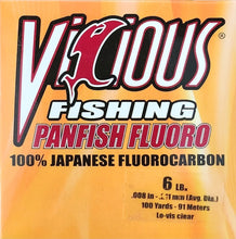 Load image into Gallery viewer, Vicious Panfish 100% Japanese Fluorocarbon
