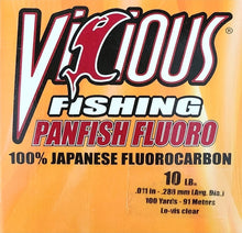Load image into Gallery viewer, Vicious Panfish 100% Japanese Fluorocarbon
