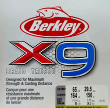 Cargar imagen en el visor de la galería, Berkley X9 Braid (low-vis-Green)
